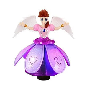 Boneca Dançarina Angel Musical Luminoso Luz Som Gira 360