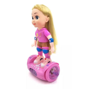 Boneca Hoverboard Bate e volta com Luz e Som