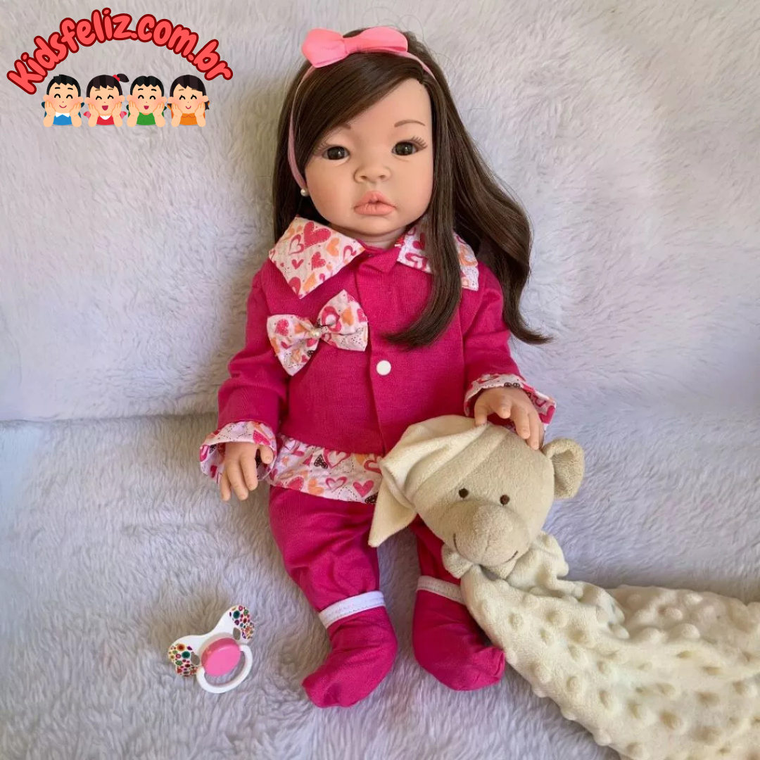 Bebê Reborn Sandy Boneca Silicone 100% Original - Princesa Linda !