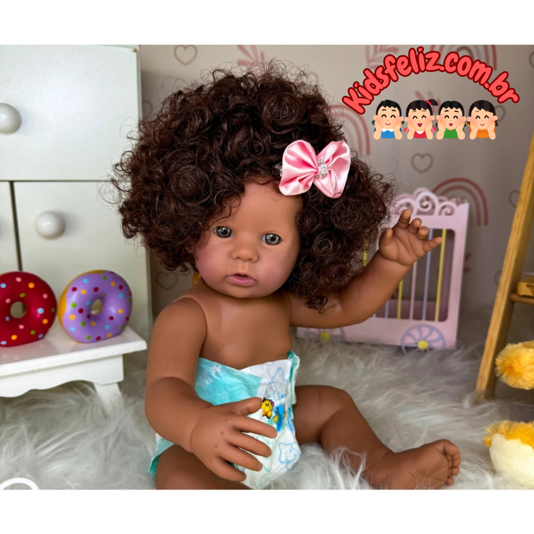 Bebê Reborn Jamilly Boneca Realista 100% Original - Morena Linda e muito fofa  !