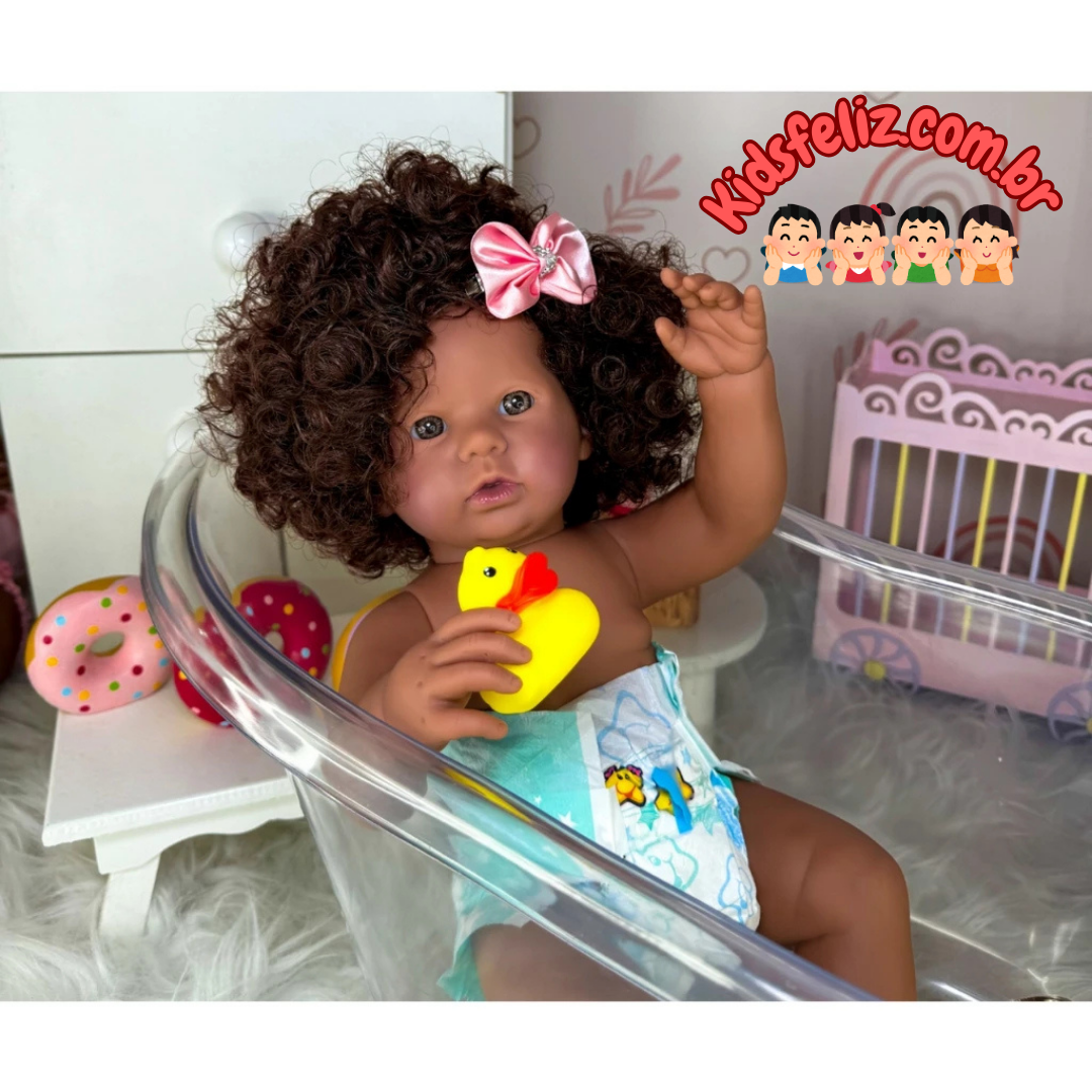 Bebê Reborn Jamilly Boneca Realista 100% Original - Morena Linda e muito fofa  !