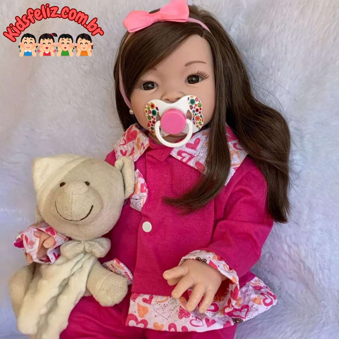 Bebê Reborn Sandy Boneca Silicone 100% Original - Princesa Linda !