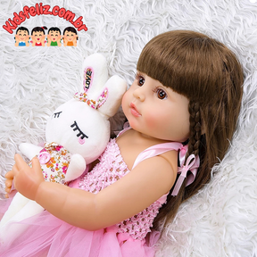 Bebê Reborn Gaby Silicone 100% Original – A Companhia Perfeita para Seus Dias!