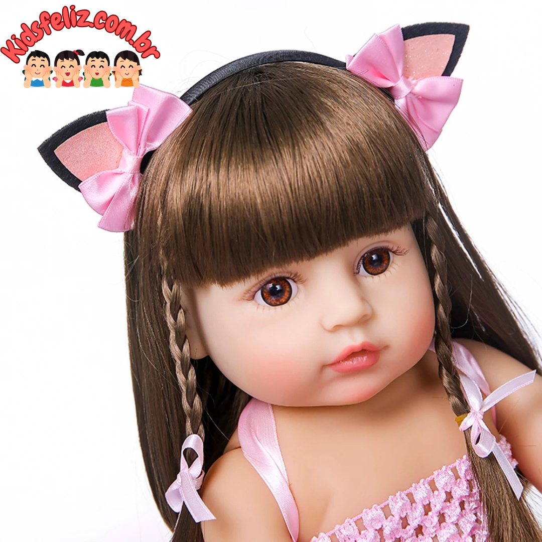 Bebê Reborn Gaby Silicone 100% Original – A Companhia Perfeita para Seus Dias!