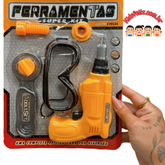 Kit Ferramenta Infantil com Furadeira e Acessórios