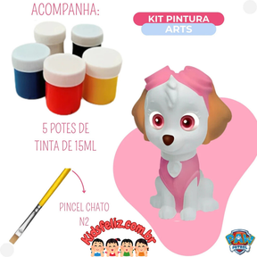 Boneco Cachorrinha Patrulha Canina para Pintar e Brincar !