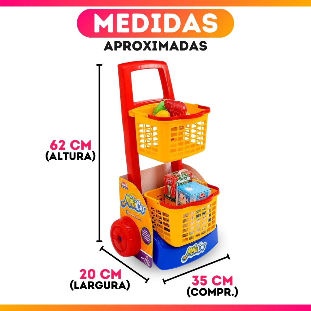 Brinquedo Infantil Faz de Conta - Mercadinho, Praia e Limpeza com Acessórios !