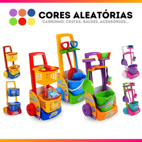 Brinquedo Infantil Faz de Conta - Mercadinho, Praia e Limpeza com Acessórios !