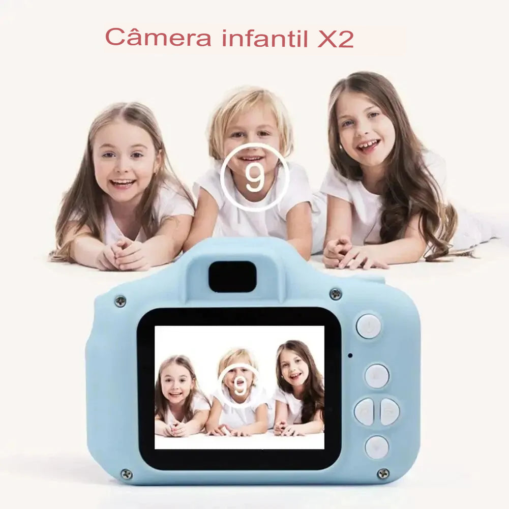 Câmera Infantil 12MP Full HD - Pequena, Segura e Cheia de Diversão!