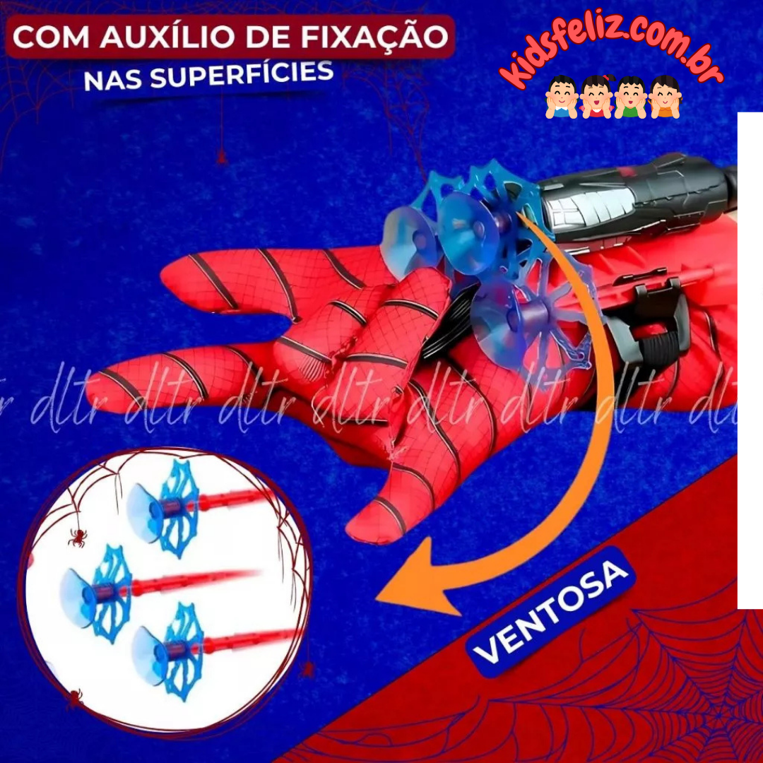 Luva Lança-Teias + Máscara Homem-Aranha - Ação e Aventura para os Pequenos Heróis!