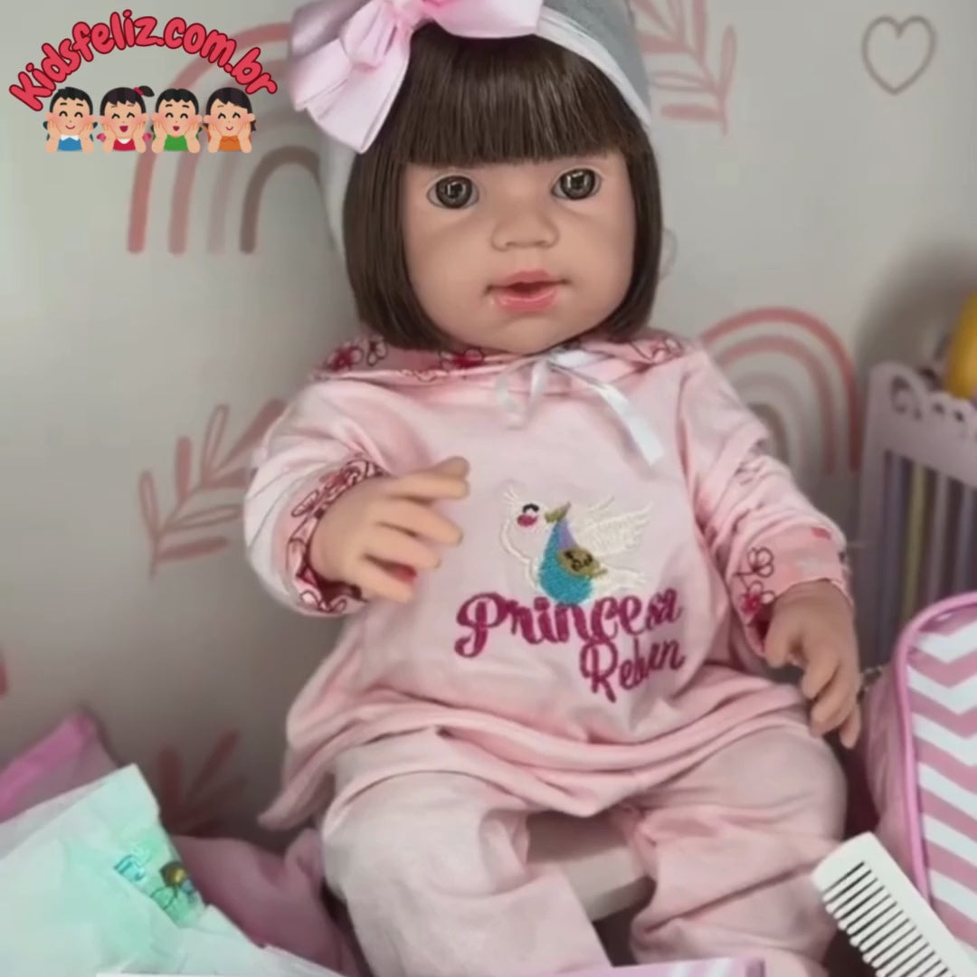 Bebê Reborn Yamim Boneca Realista 100% Original - Sua Amiga de Todos os Dias !