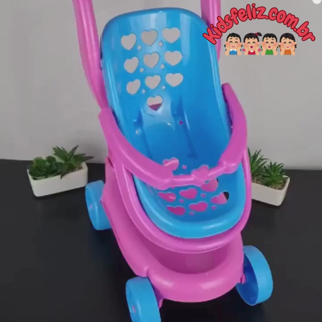 Carrinho de Boneca 2 em 1 - Bebê Conforto para Brincadeiras Incríveis!