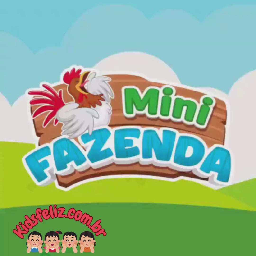 Boneca Mini com Fazenda e 3 Animais Fofinhos!